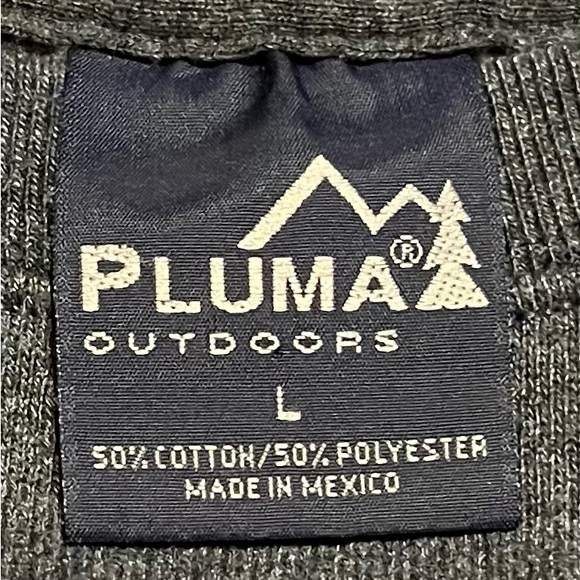 Vintage Pluma Outdoors Gray Sweatshirt Size Large - Picture 2 of 3